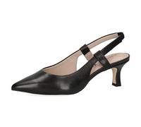 Caprice Décolleté Slingback da Donna in Pelle a Punta, Nero (Black Nappa), 36 EU