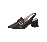 Caprice Décolleté Slingback da Donna in Pelle a Punta, Nero (Black Nappa), 37 EU