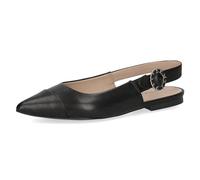 CAPRICE Décolleté Slingback da Donna in Pelle a Punta, Nero (Black Nappa), 38,5 EU