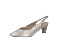 Caprice Décolleté Slingback da Donna in Pelle a Punta, Oro (Champagne), 39 EU