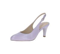 CAPRICE Décolleté Slingback da Donna in Pelle Eleganti, Lilla (Lavender Nappa), 38,5 EU