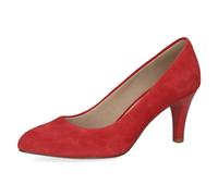CAPRICE Donna 9-22405-42, Scarpe décolleté, Pelle Scamosciata Rossa, 39 EU