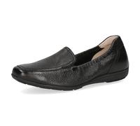 CAPRICE Donna 9-24652-42, Mocassino Basso, Pelle Nera, 36 EU