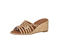 CAPRICE Donna 9-27201-42, Sandali con Zeppa, Logo Crema, 41 EU