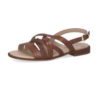 CAPRICE Donna 9-28100-42, Sandali Bassi, Nappa Cognac, 40 EU
