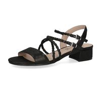 CAPRICE Donna 9-28201-42, Sandali Bassi, Nero Metallizzato, 37.5 EU