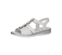 CAPRICE Donna 9-28751-42, Sandali con Zeppa, Pettine Bianco, 36 EU