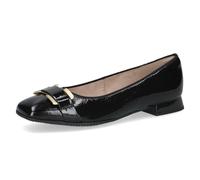 Caprice Donna Ballerina IN Pelle Con Trapezabsatz E Karrèe Pizzo 9-22101-45