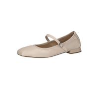 CAPRICE Donna Ballerine in Pelle con Cinturino, Beige (Ecru Perl.Deer), 40 EU