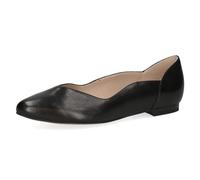 CAPRICE Donna Ballerine in Pelle Eleganti, Nero (Black Nappa), 37 EU