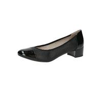 CAPRICE Donna Décolleté con Motivo Traforato Tacco Basso, Nero (Black Comb), 38 EU