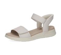 CAPRICE Donna sandalo basso in pelle, Bianco (OFFWHITE NAPPA), 40 EU