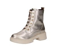 CAPRICE Lace Boot Flat 9-25101-43, Stivaletto Donna, Metallo Platino, 38 EU