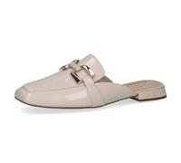 CAPRICE Loafer da donna senza tacco in pelle elegante, Snow Naplak, 36 EU