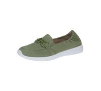 Caprice Mocassini da Donna in Pelle Comodi, Verde (Green Suede), 38 EU