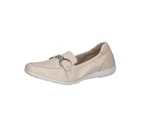 CAPRICE Mocassini da Donna in Pelle con Fibbia, Crema Perlato, 38 EU