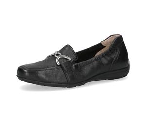 CAPRICE Mocassini da Donna in Pelle con Fibbia, Nero (Black Nappa), 36 EU