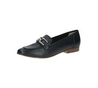 CAPRICE Mocassini da donna in pelle con tacco a blocco, Blu (Ocean Nappa), 40 EU