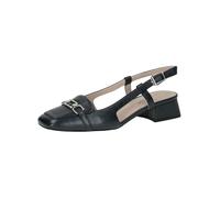 CAPRICE Mocassini Slingback da Donna in Pelle con Tacco Basso, Blu (Ocean Nappa), 38,5 EU