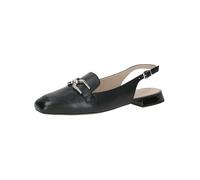 Caprice Mocassini Slingback da Donna in Pelle Eleganti, Nero (Black Nappa), 36 EU