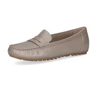 CAPRICE Mocassino da Donna Pelle, Grigio (Stone per.Deer), 40 EU