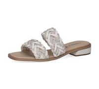 CAPRICE Mules da donna Glitter Eleganti, Bianco (White Softnap.), 39 EU