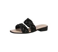 CAPRICE Mules da Donna Glitter Eleganti, Nero (Black Suede), 41 EU