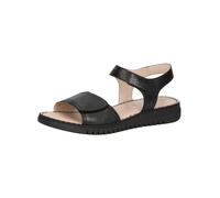 CAPRICE Sandali bassi da donna in pelle comodi, Nero (Black Nappa), 36 EU