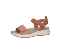CAPRICE Sandali bassi da donna in pelle con chiusura a strappo, Arancione (Orange Comb), 39 EU