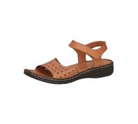 CAPRICE Sandali da donna con tacco in pelle Comodi, Marrone (Nut Nappa), 42 EU