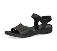 CAPRICE Sandali da donna con tacco in pelle Comodi, Nero (Black Nappa), 41 EU