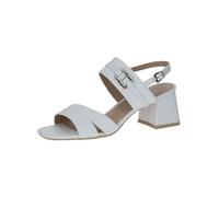 CAPRICE Sandali da donna con tacco in pelle Eleganti, Bianco (White Nappa), 37 EU