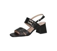 CAPRICE Sandali da donna con tacco in pelle Eleganti, Nero (Black Nappa), 41 EU