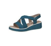 CAPRICE Damen 9-28305-44, Sandali Bassi Donna, Blue Nubuc, 38 EU