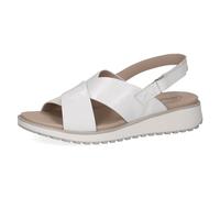 CAPRICE Donna 9-28703-42, Sandali Bassi, White Naplak, 38 EU