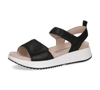 CAPRICE sandalo basso da donna, Nero (BLACK METALLIC), 37 EU