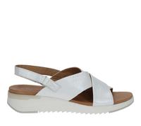 Caprice, ,Shoes ,Donna ,Bianco ,36 EU Sandali Piatti in Pelle Bianca