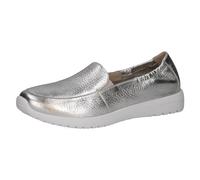 CAPRICE Slip-on da Donna in Pelle Bassi, Argento (Silver Me.Deer), 37 EU