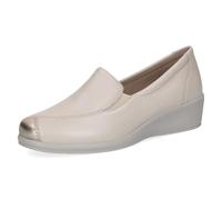 CAPRICE Slip-on da Donna in Pelle, Beige (Cream/Gold), 41 EU