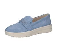 CAPRICE slip-on da donna in pelle, Blu (BLUE SUEDE), 42 EU