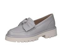 CAPRICE Slip-on da Donna in Pelle con Fiocco, Grigio (Lt.Blue Perl), 40 EU