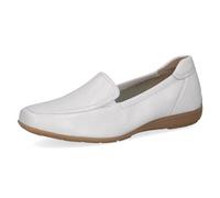 CAPRICE slip-on da donna in pelle Eleganti, Bianco (White Deer), 39 EU