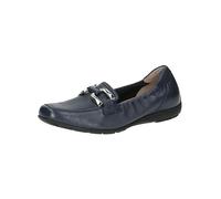 CAPRICE Slip-on da Donna in Pelle Eleganti, Blu (Ocean Deer), 36 EU