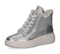 CAPRICE Sneaker alti da donna idrorepellenti Vegan, Argento (Silver Comb), 40 EU