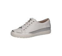 Caprice Sneaker da Donna Bassi in Pelle con Lacci, Bianco (White Nappa Co), 40 EU