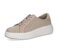 CAPRICE Sneaker Basse da Donna, Beige (Beige Comb), 38 EU