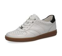 CAPRICE Sneaker Basse da Donna, Bianco (White/Black), 38 EU
