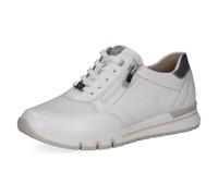 CAPRICE Sneaker Basse da Donna, Bianco (White/Silver), 38 EU