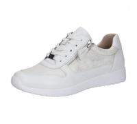 CAPRICE Sneaker Basse da Donna, Bianco (White/Silver), 41 EU