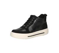 CAPRICE Sneaker da Donna Alti in Pelle con Cerniera, Nero (Black Comb), 39 EU